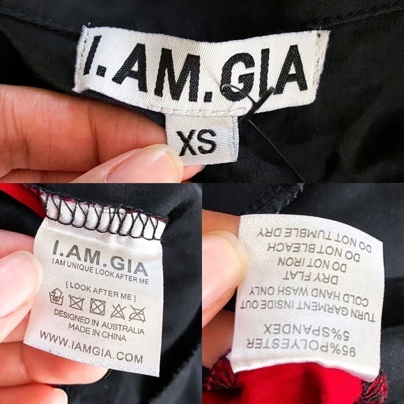 I.AM.GIA Jumpsuit Burn Boiler 2.0 Suit Coverall Utilitarian Black Red XS GUC - Picture 4 of 10